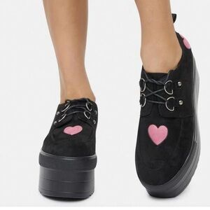 Lamoda Cotton Candy Flatform Platform Dolls Kill Shoes Oxfords Derby Shoes Sz 8